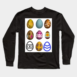 Easter Eggs Long Sleeve T-Shirt